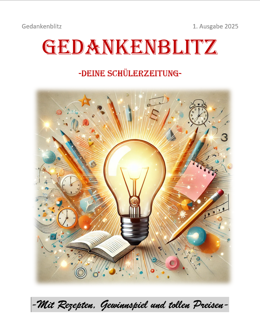 1. Ausgabe der Schülerzeitung „Gedankenblitz“ in Berlstedt