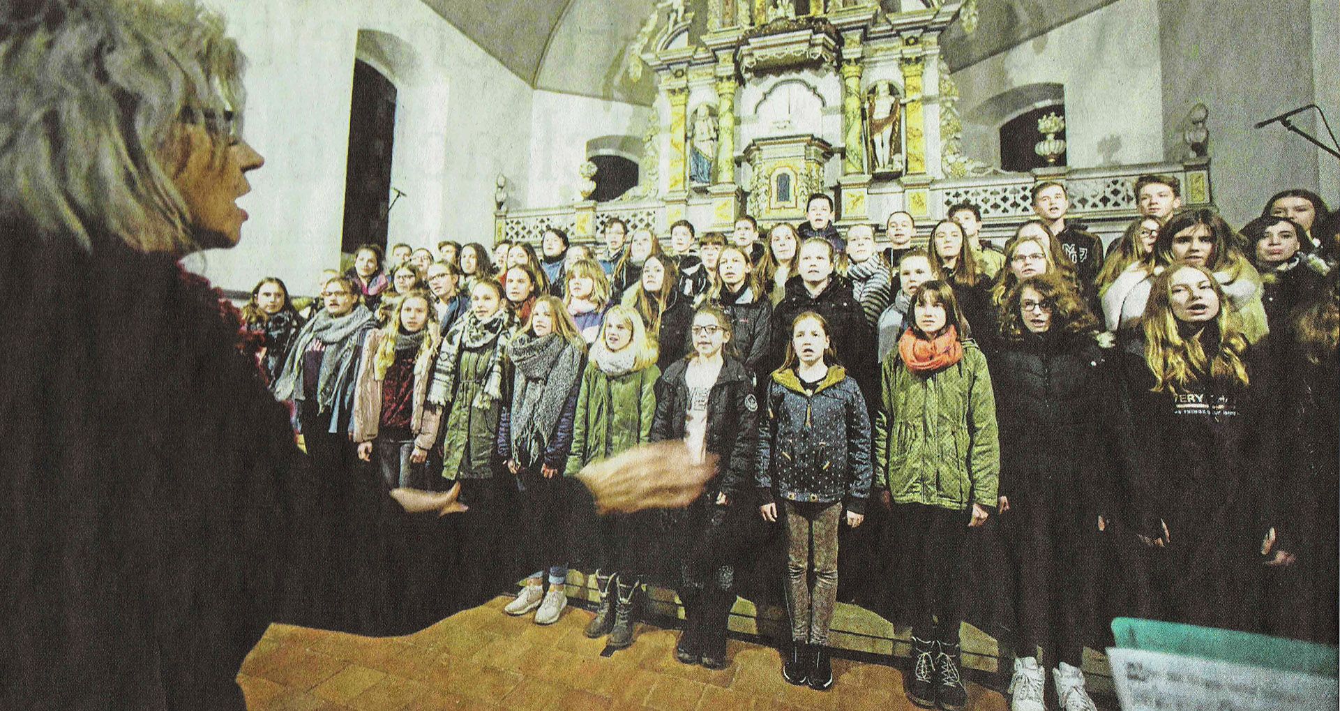 Gymnasiasten schenken  Freude in Mellingens Kirche St. Georg