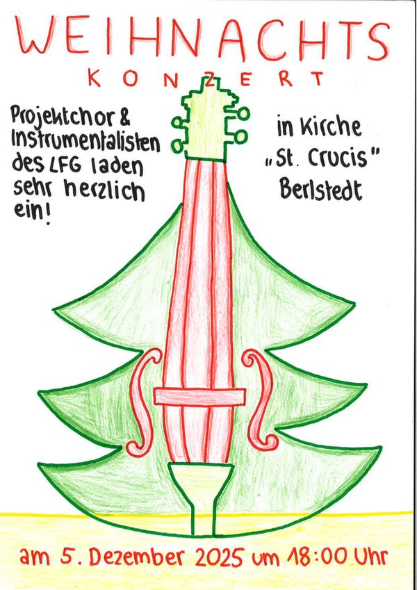 Einladung zum Weihnachtskonzert in Berlstedt